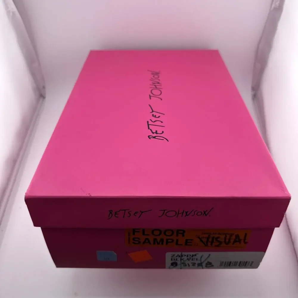 Betsey Johnson Womens Zappp Slip On Velvet Black Casual Comfort Low Size 8 B NWB - Picture 10 of 10